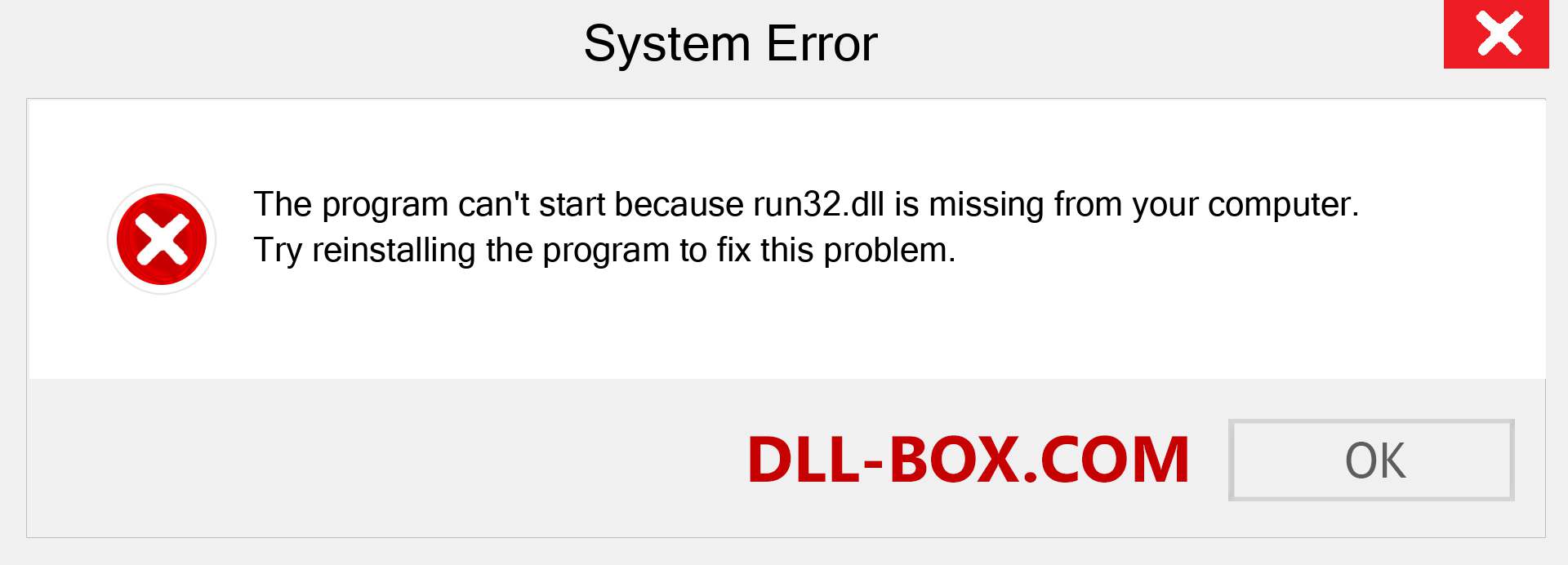  run32.dll file is missing?. Download for Windows 7, 8, 10 - Fix  run32 dll Missing Error on Windows, photos, images